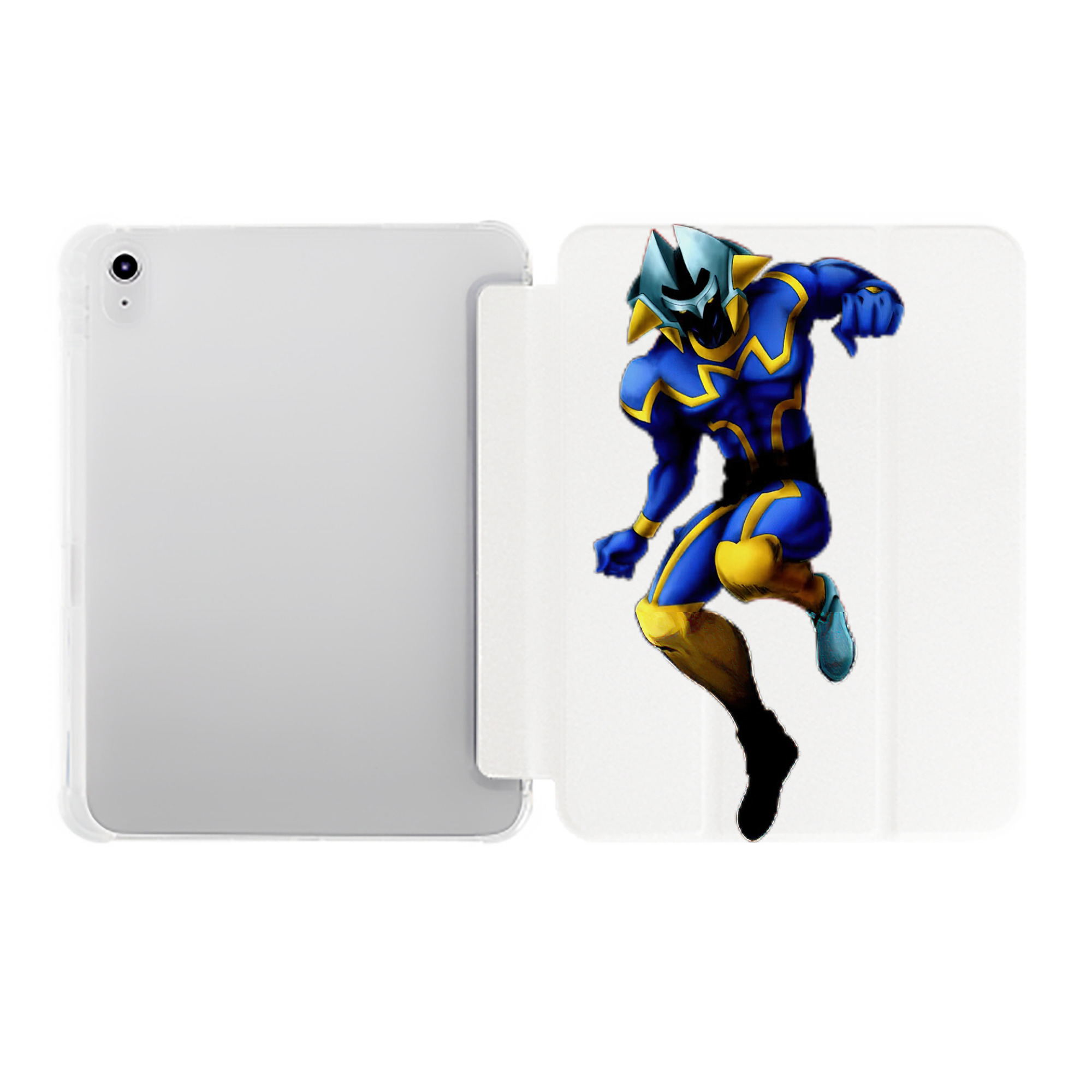 （画像用） 遊☆戯☆王 Yu-Gi-Oh! IPad ケース ペン収納付き 三つ折りスタンド PUレザー×シリコン 対応機種9.5/10.5/10.9インチ